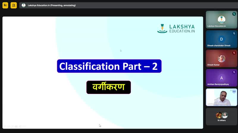 Reasoning Live Classes 2025 Classification Non-Verbal Part 1 : Batch 3 ...