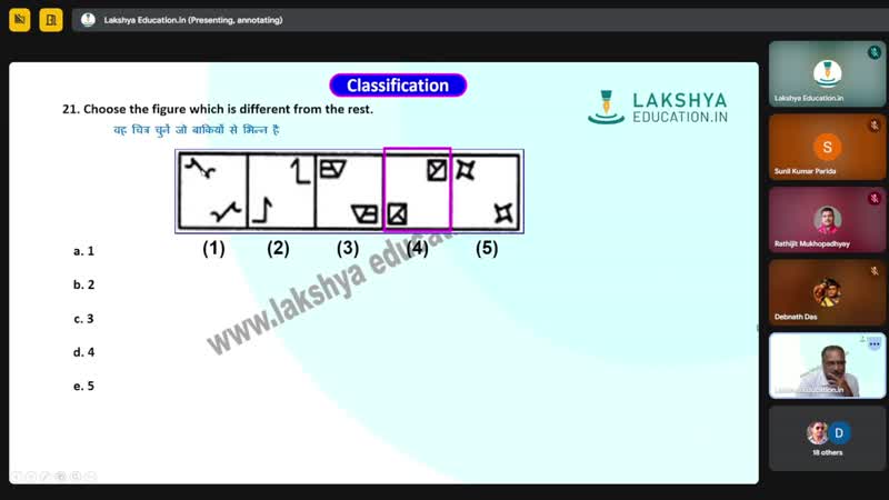 Reasoning Live Classes 2025 Classification Non-Verbal Part 3 : Batch 3 ...