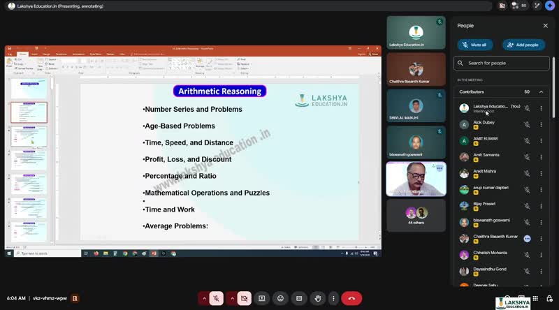 Reasoning Live Classes 2026 Arithmatic Reasoning Part 1b (05/05/2026 ...